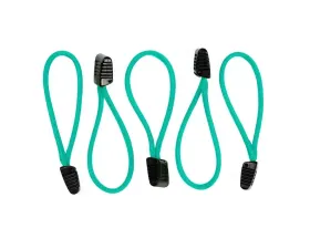 HSP Seats Paracord Zipper Pulls w/ Plastic Grip Pack of 5 Teal